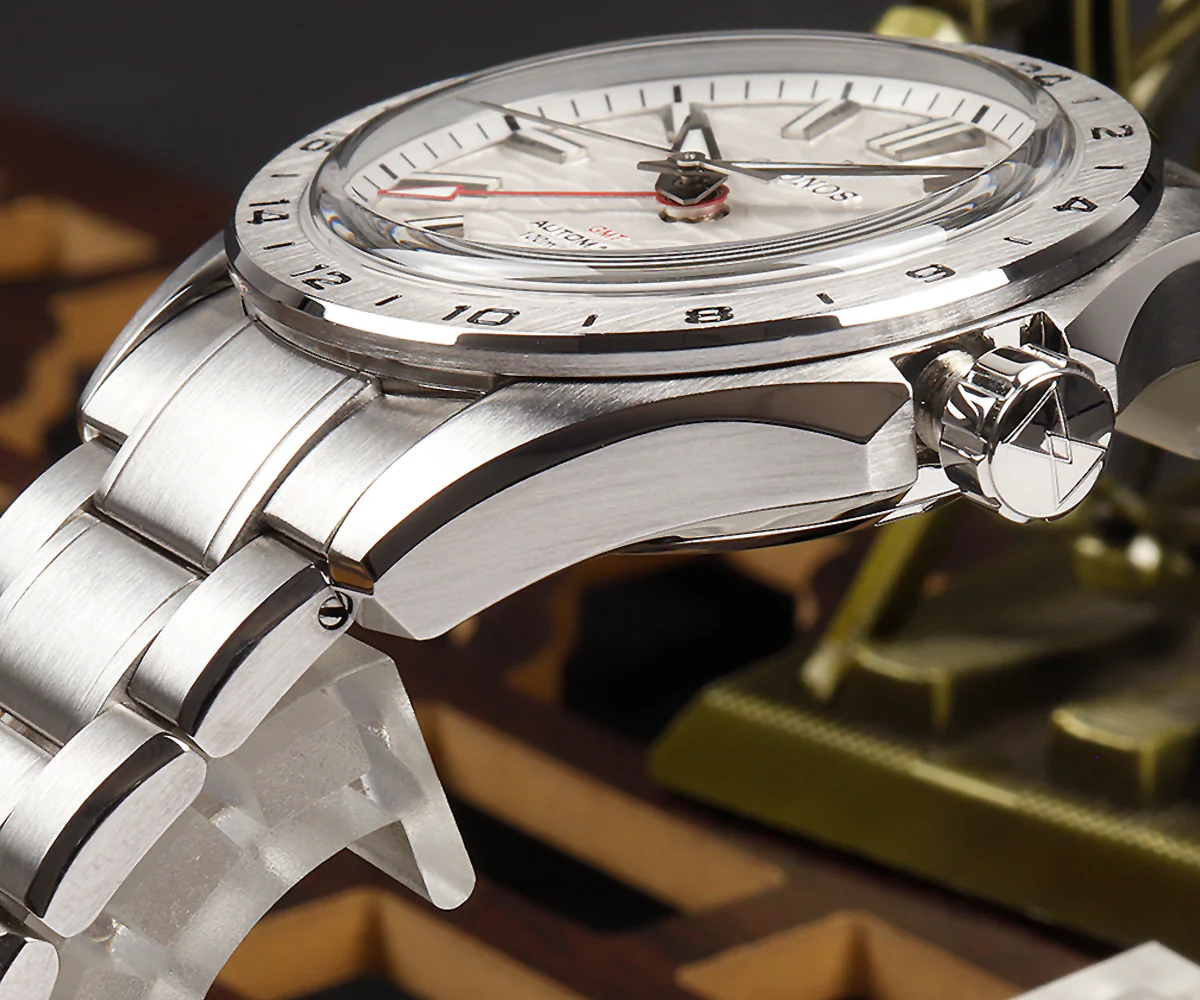 Cronos 39mm GS GMT NH34 Mechanical Men Watch L6029 - Image 14