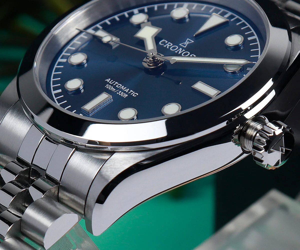 Cronos 36mm Snowflake Automatic Men Watch L6036 - Image 9