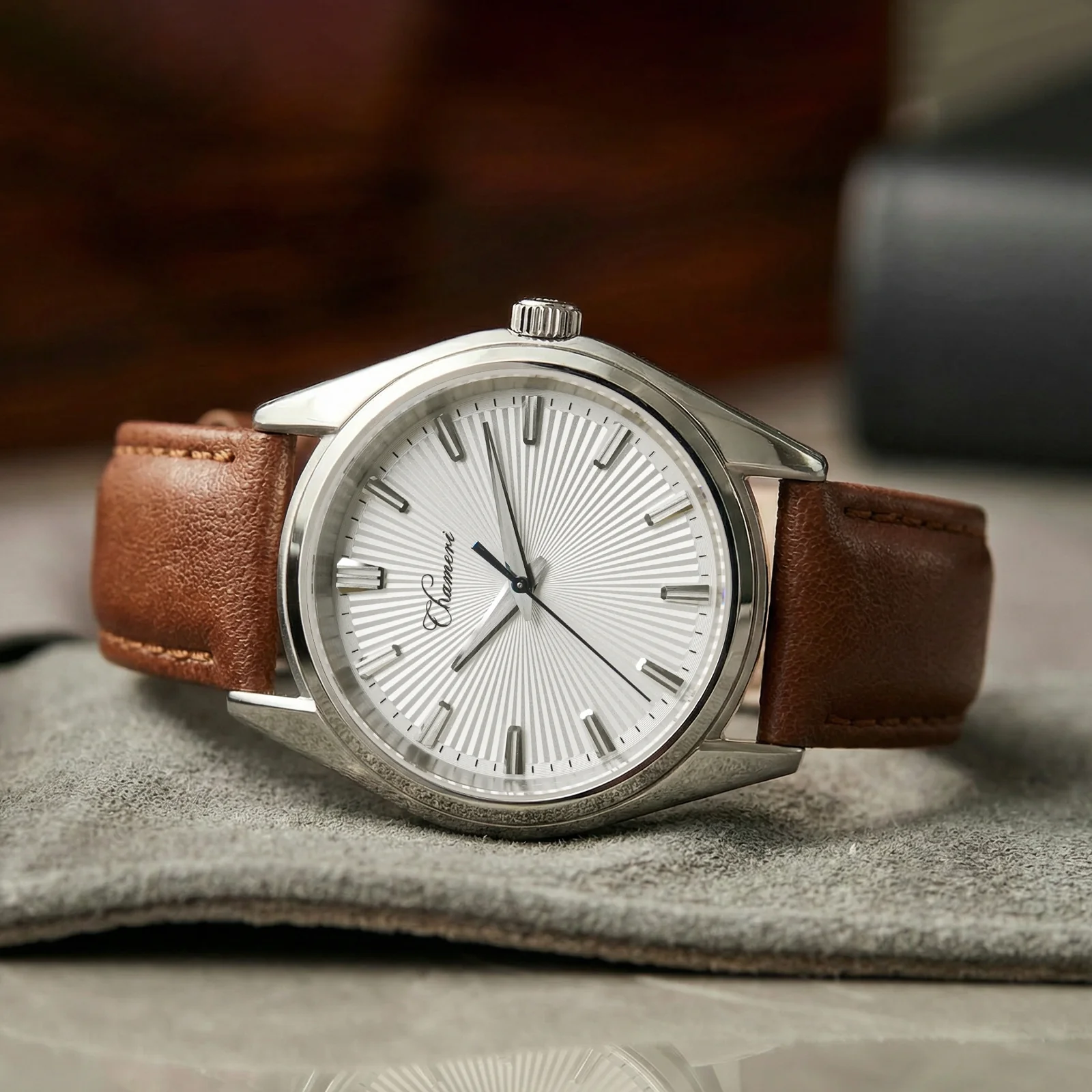 Chameri 40mm VH31 Quartz Sweep Second Watch GS05 - Image 6