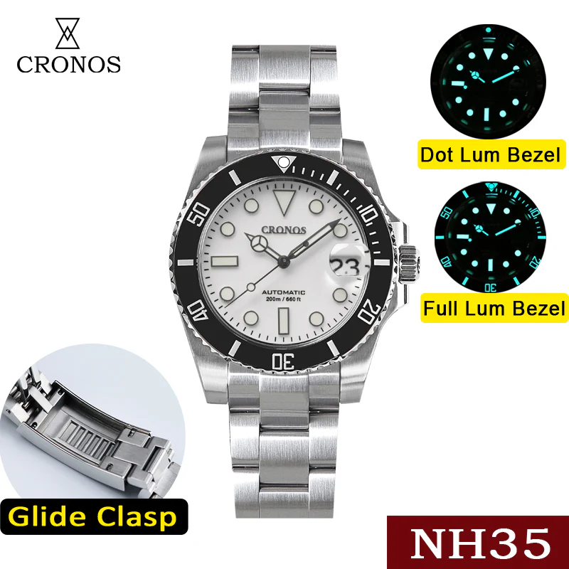 Cronos 2.5x Sub Diver NH35 Dive Watch L6015 - Image 12