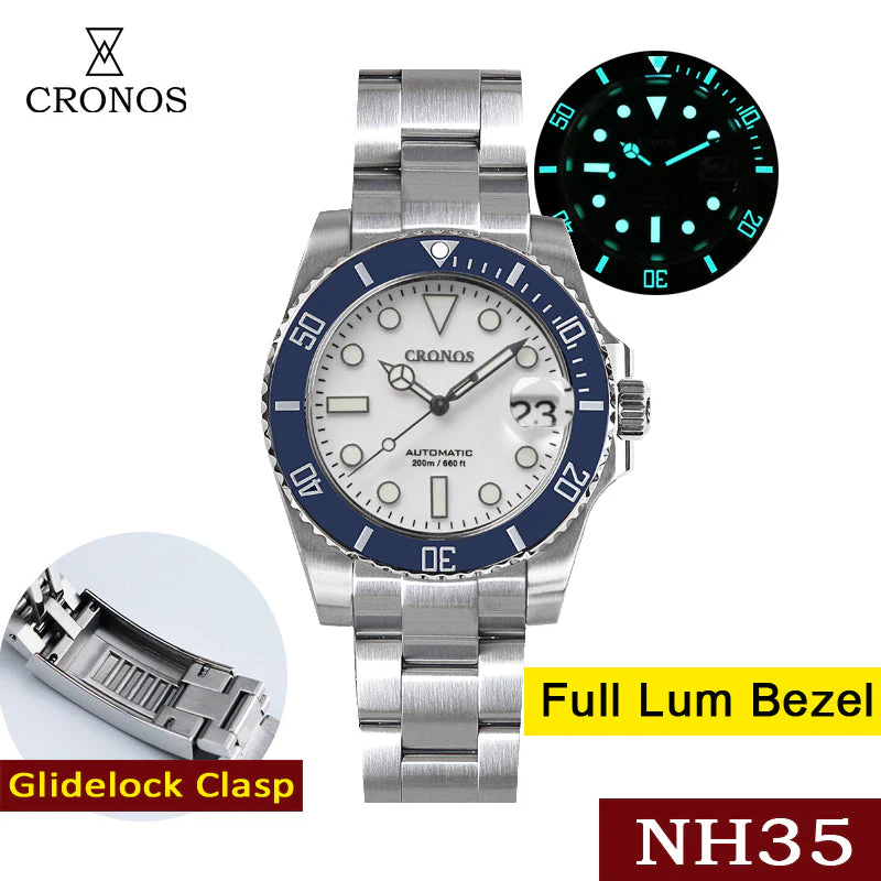 Cronos 2.5x Sub Diver NH35 Dive Watch L6015M - Image 5