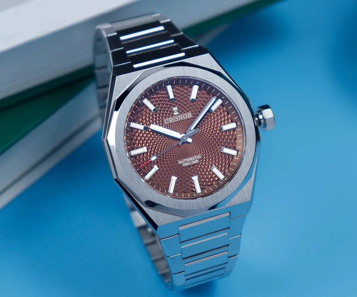 Cronos 2025 Rhombus / Perlage Dial Limited 39mm See-through Caseback L6028 V3 - Image 23