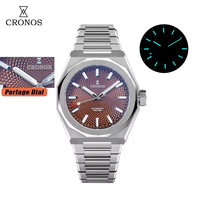 Cronos 2025 Rhombus / Perlage Dial Limited 39mm See-through Caseback L6028 V3 - Image 28