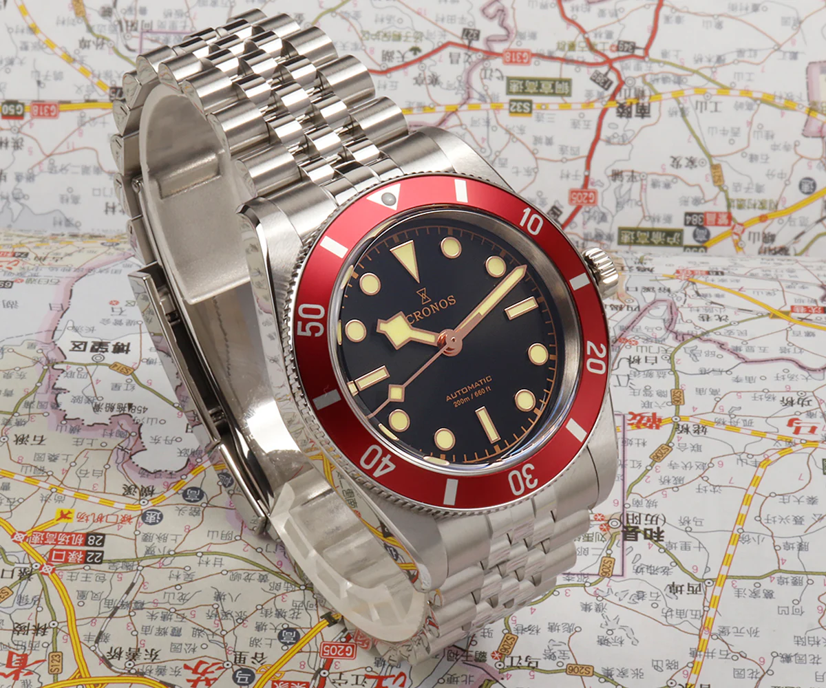 Cronos 37mm BB54 Vintage Diver Automatic Watches L6024 V3 - Image 18