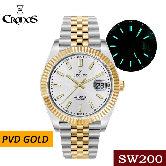 Cronos Date Luxury  PVD  Men Watch L6010M - Image 10