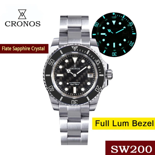 Cronos Diver Luxury Men Watch Stainless Steel L6005 - Image 4