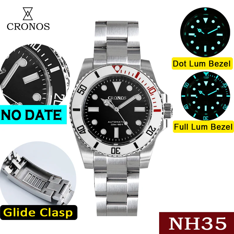 Cronos No Date NH35 Sub Diver Watch L6015 - Image 16