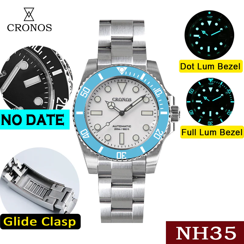 Cronos No Date NH35 Sub Diver Watch L6015 - Image 22