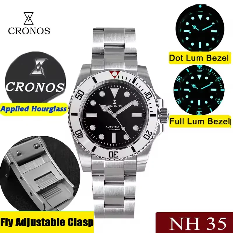Cronos No Date NH35 Sub Diver Watch L6015 - Image 13