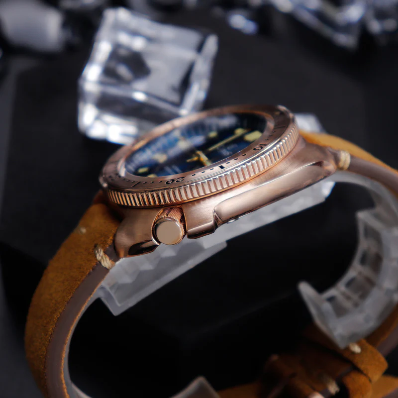Cronos Turtle Men Bronze Automatic PT5000 and SW200 Crystal Watch L6006 - Image 5
