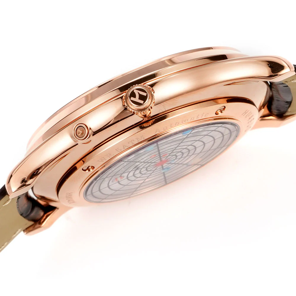 HUASUO 39mm Luxury Aventurine Moon Phase Men's Watches - Image 13