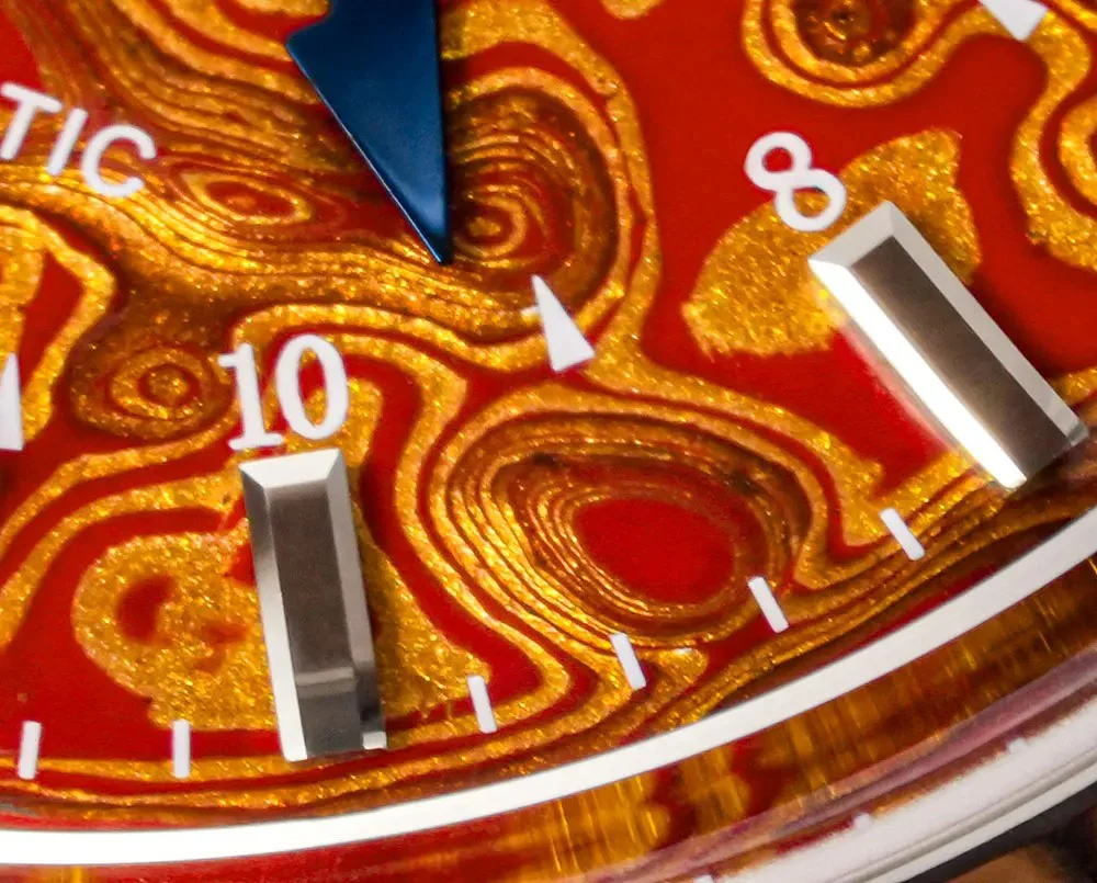 HUASUO 39mm Luxury Handmade Lacquer Dial GMT Men's Watch - Image 15
