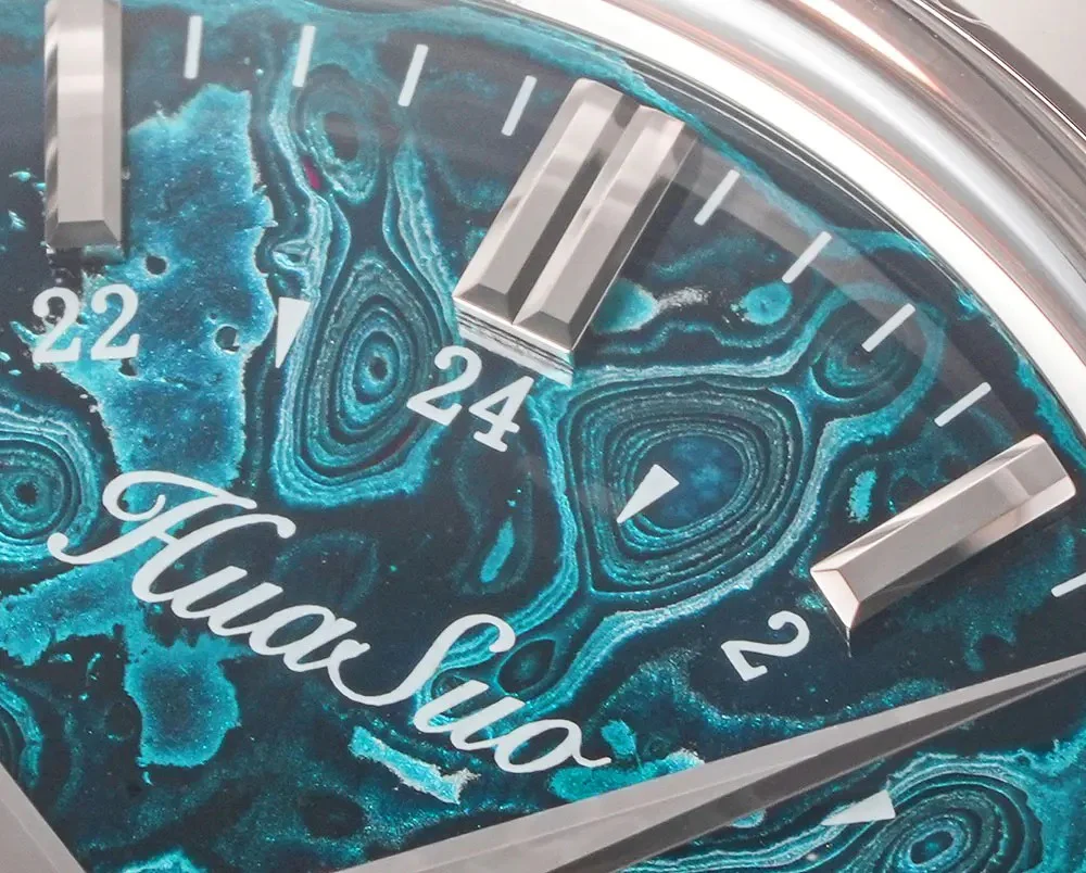 HUASUO 39mm Luxury Handmade Lacquer Dial GMT Men's Watch - Image 16