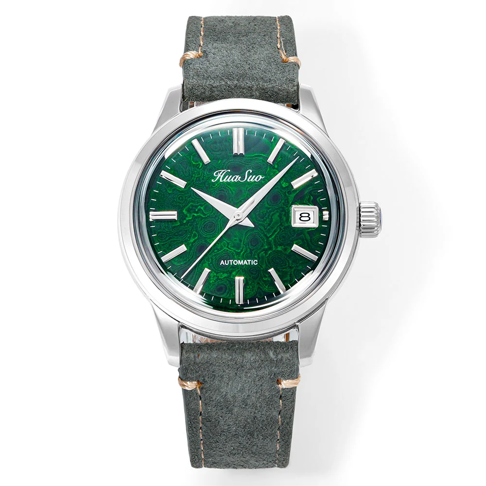 HUASUO 39mm NH35 Men's Handmade Lacquer Dial Watches - Image 3