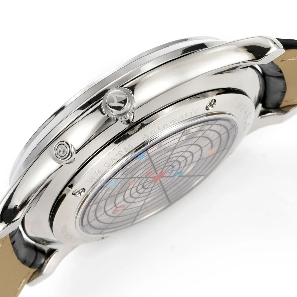 HUASUO Luxury 39mm Meteorite Dial Moon Phase Men's Watches - Image 4