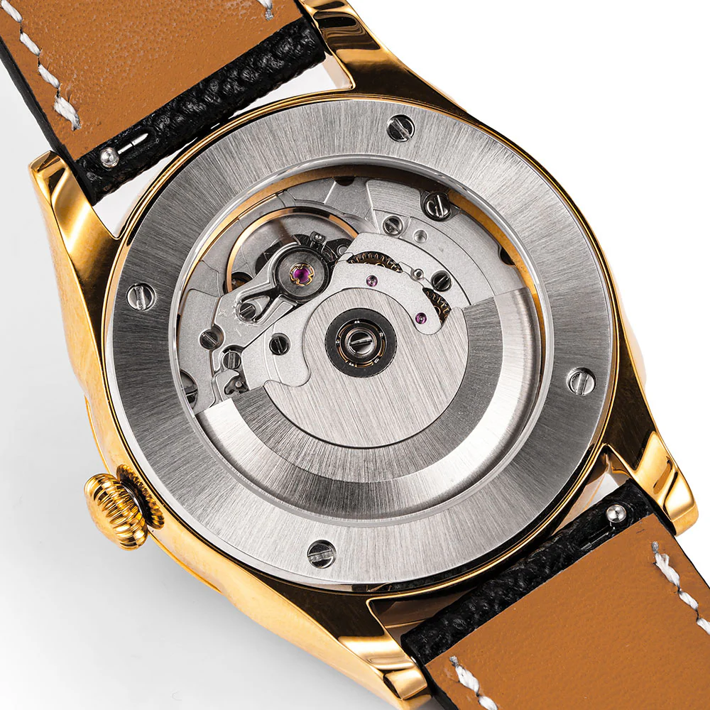 HUASUO New 38mm Business Men Watch Tiger Eye Stone Dial Watch - Image 13