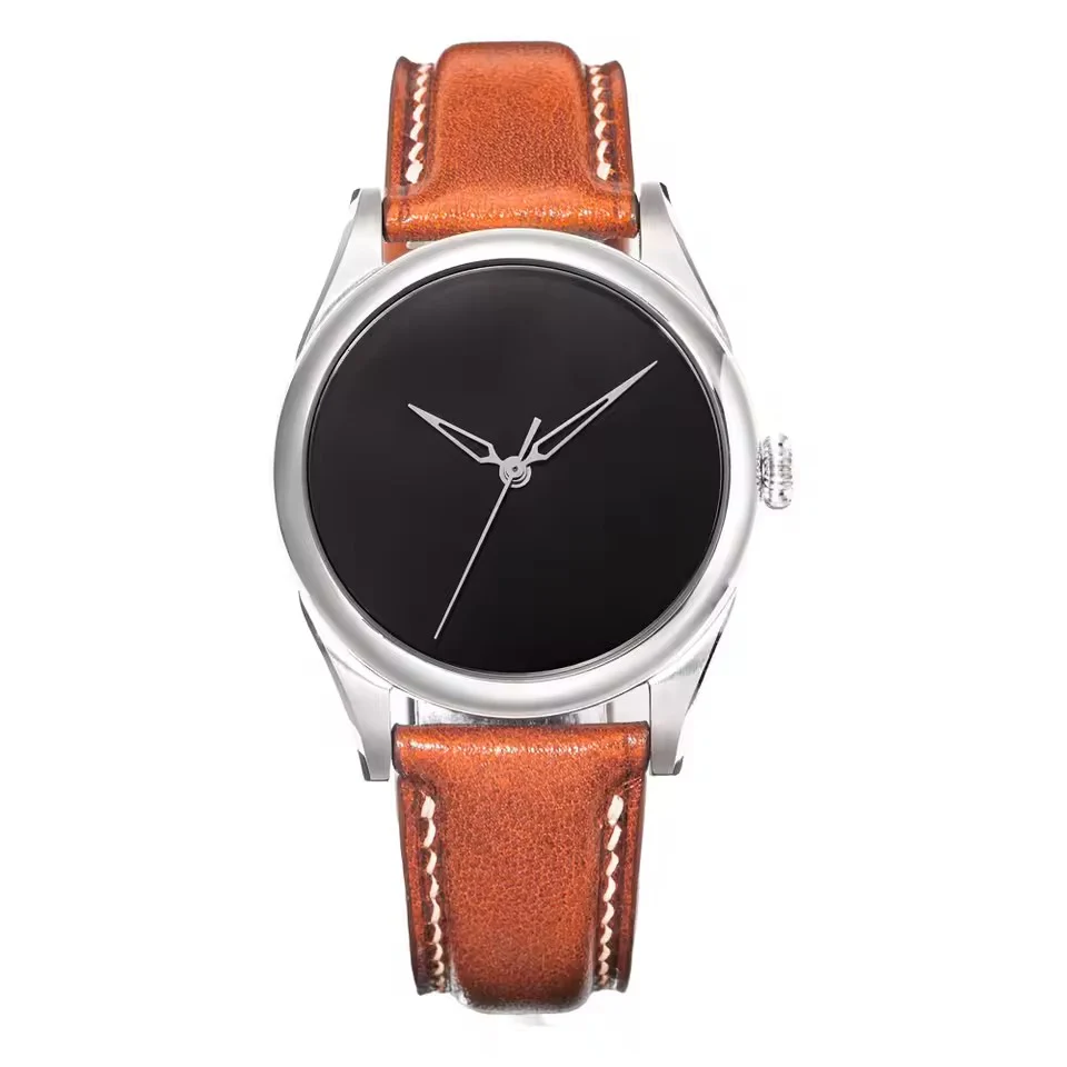 HUASUO New 38mm Business Men Watch Tiger Eye Stone Dial Watch - Image 27