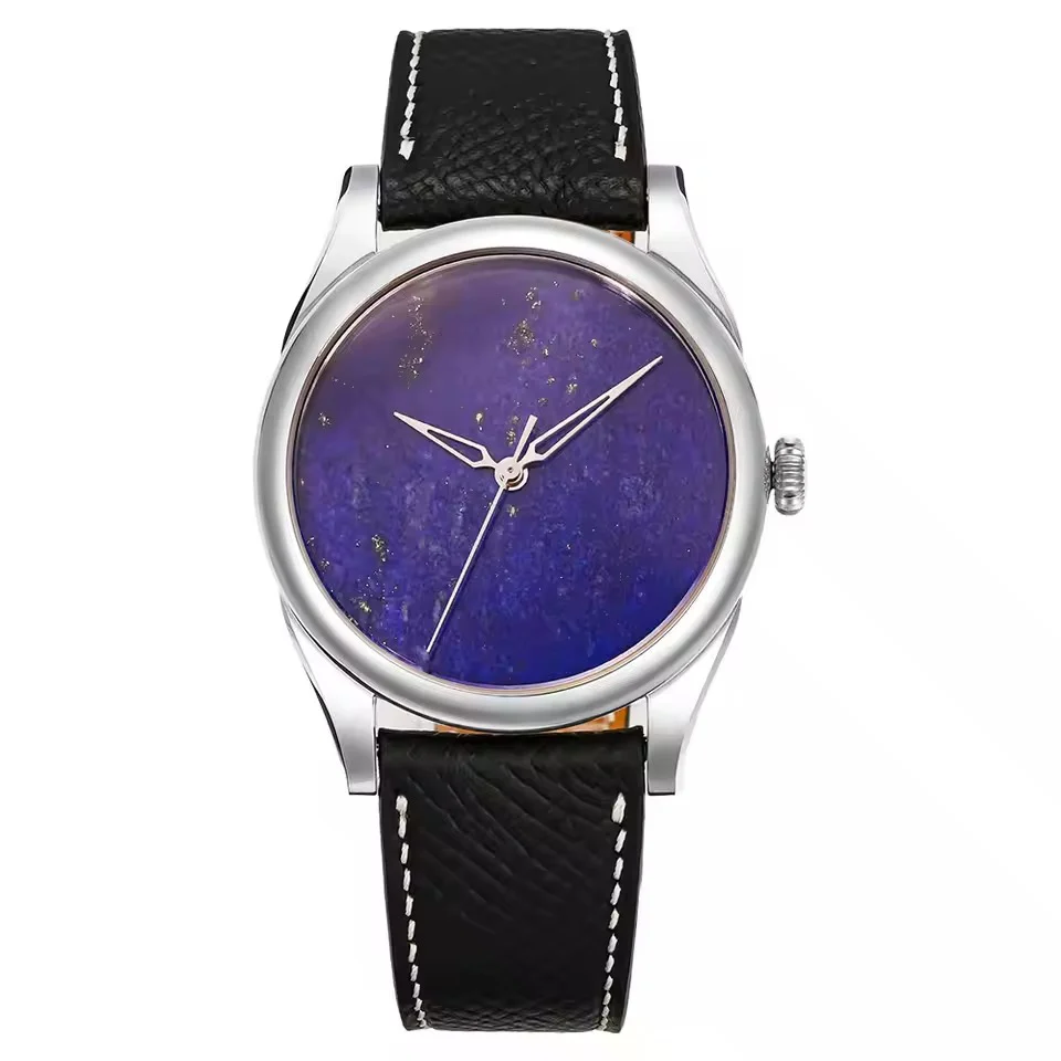 HUASUO New 38mm Business Men Watch Tiger Eye Stone Dial Watch - Image 4