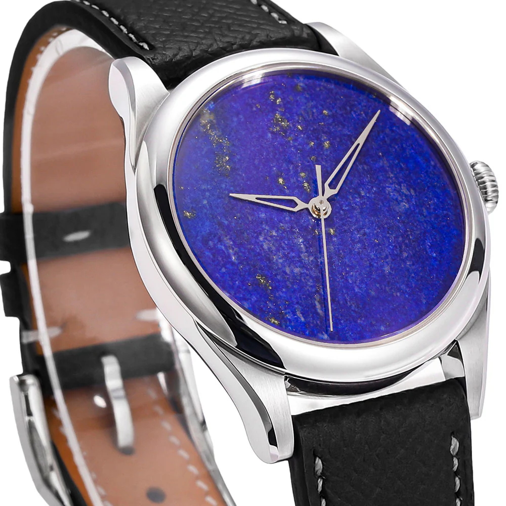 HUASUO New 38mm Business Men Watch Tiger Eye Stone Dial Watch - Image 6