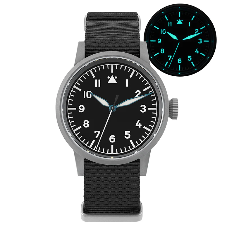 Militado 37mm Sapphire Crystal Retro Flieger Pilot Watch ML10 V2 - Image 13