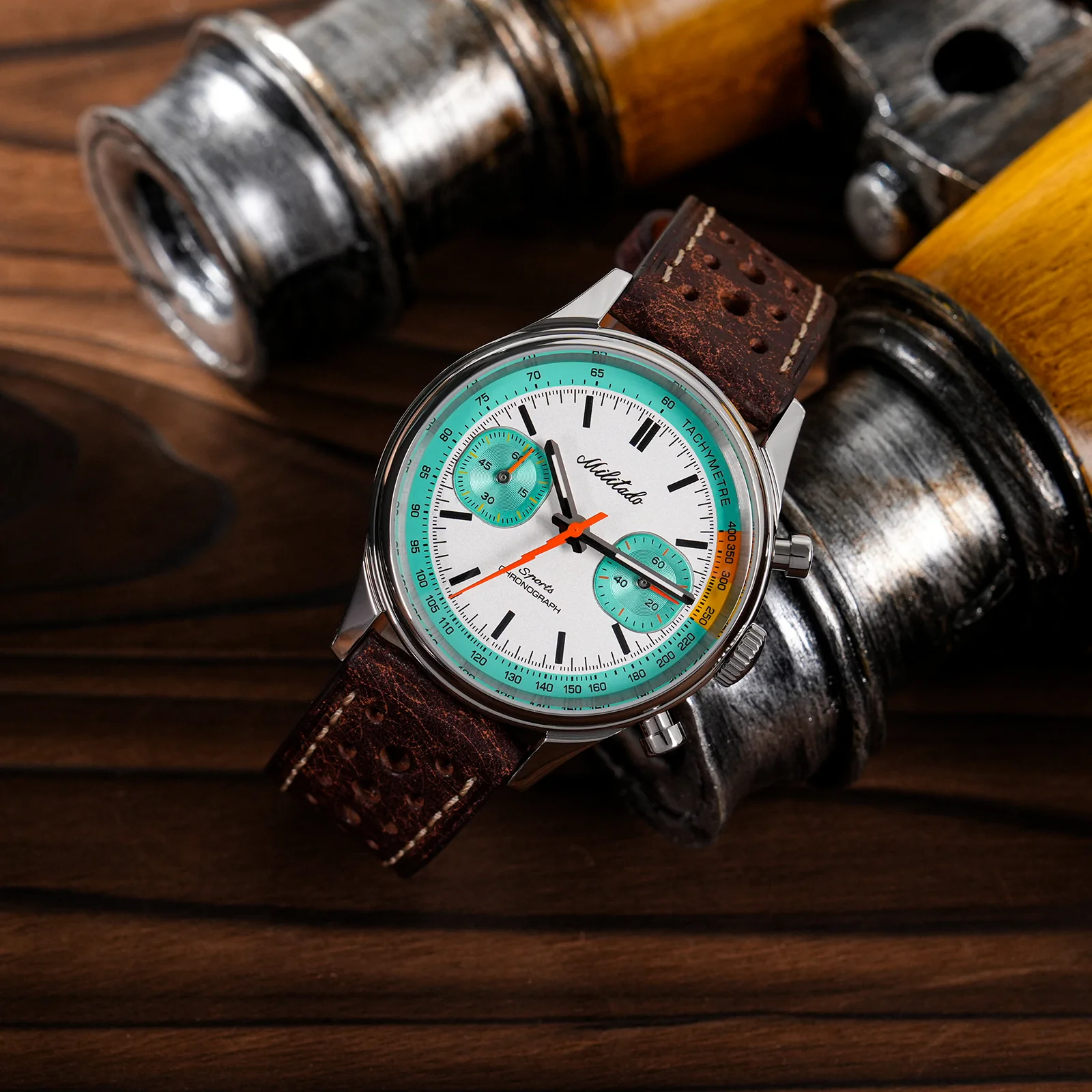 Militado Miyota 6S21 Chronograph Watch 40mm Men Watch ML23 - Image 31