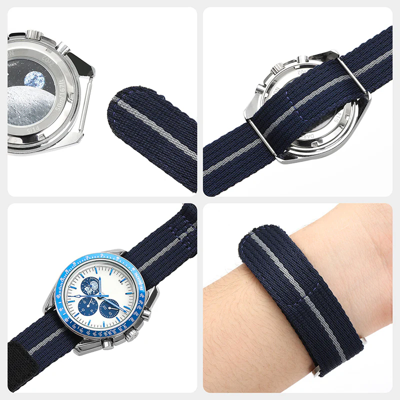 20mm/22mm Soft Nylon Magic Tape Watchband - Image 15