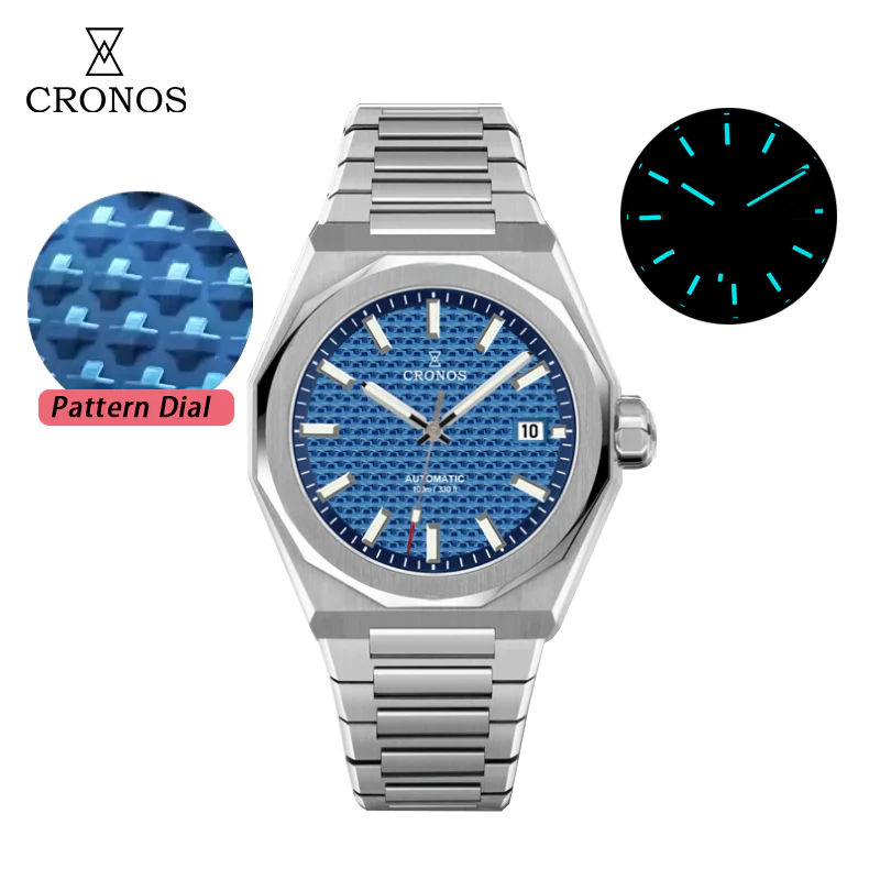 Cronos 39mm Skyline PT5000 Automatic Men Watch L6028 - Image 3