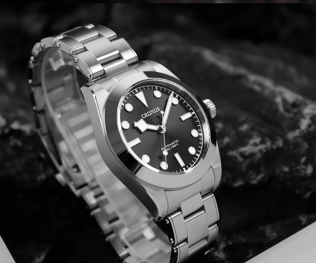 Cronos BB39 PT5000/SW200 Snowflake Automatic Watch L6026-Riveted bracelet - Image 11