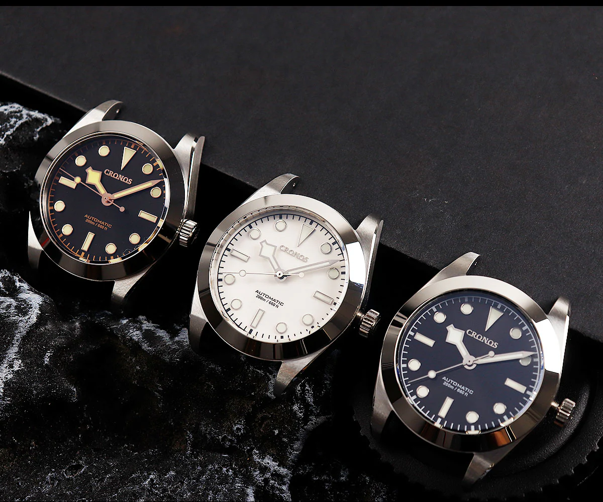Cronos BB39 PT5000/SW200 Snowflake Automatic Watch L6026-Riveted bracelet - Image 16