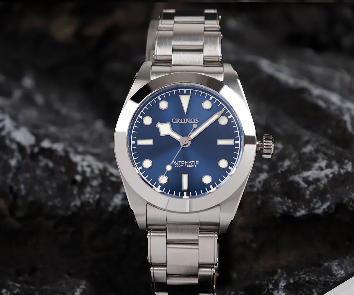Cronos BB39 PT5000/SW200 Snowflake Automatic Watch L6026-Riveted bracelet - Image 7