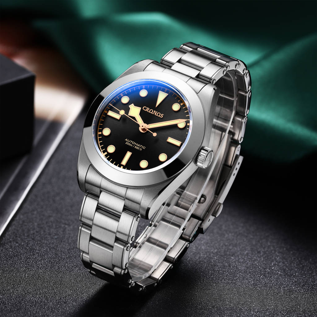 Cronos BB39 PT5000/SW200 Snowflake Automatic Watch L6026-Riveted bracelet - Image 8