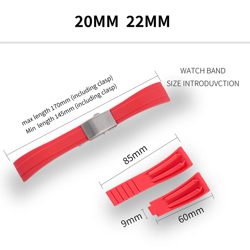 ★New Arrivals★Cut-to-Size TPU Rubber Watch Strap - Image 27