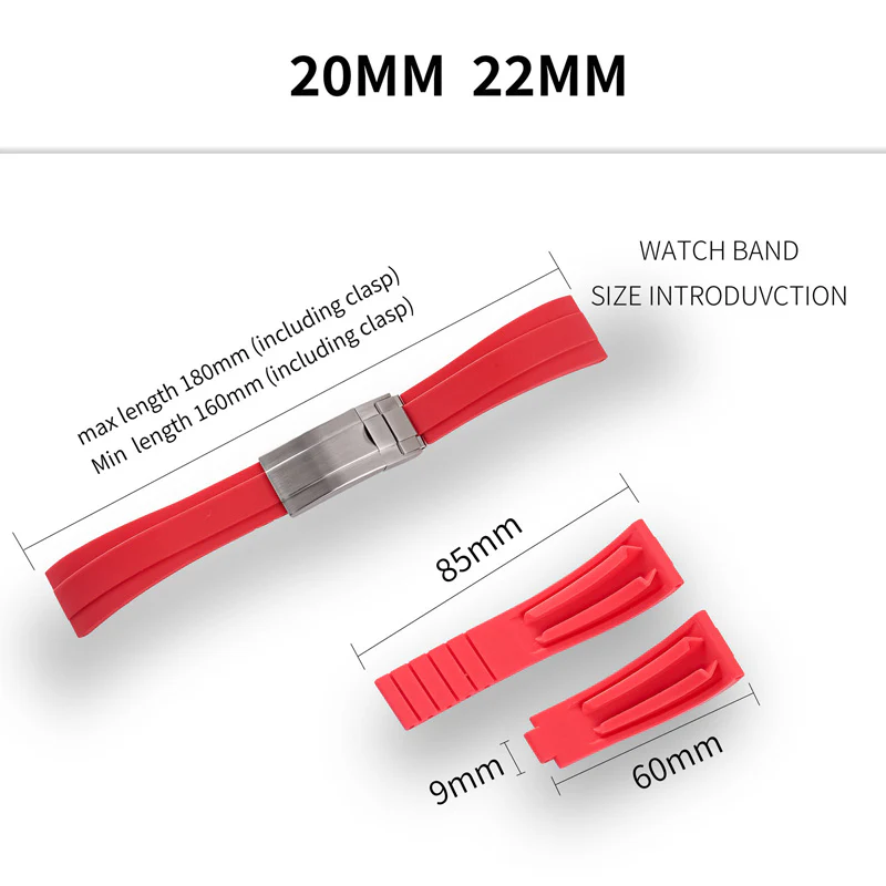 ★New Arrivals★Cut-to-Size TPU Rubber Watch Strap - Image 28