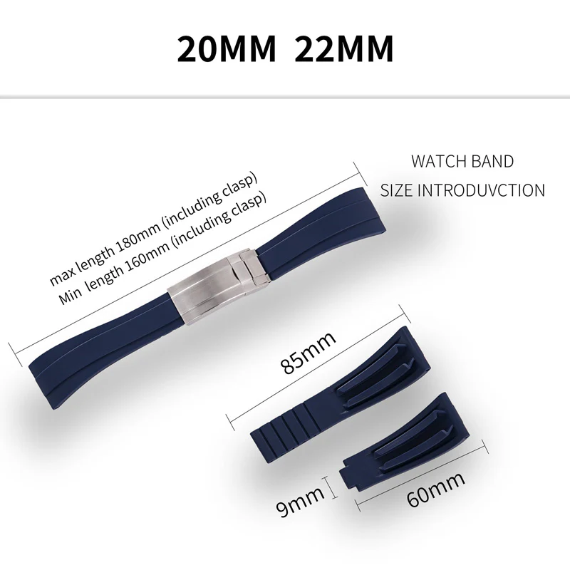 ★New Arrivals★Cut-to-Size TPU Rubber Watch Strap - Image 36