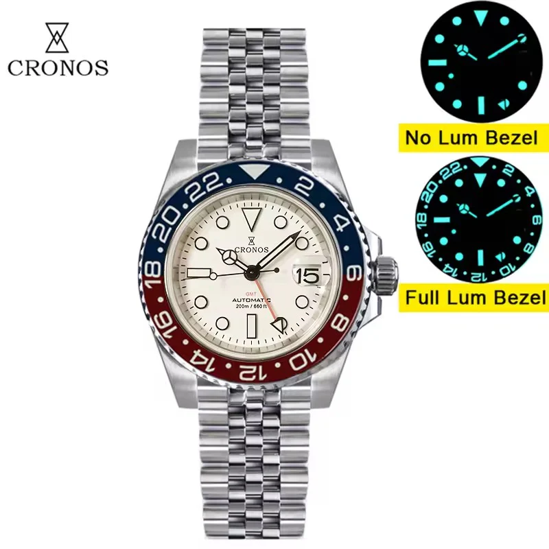 Cronos NH34 GMT Automatic Men Watch L6020M - Image 5
