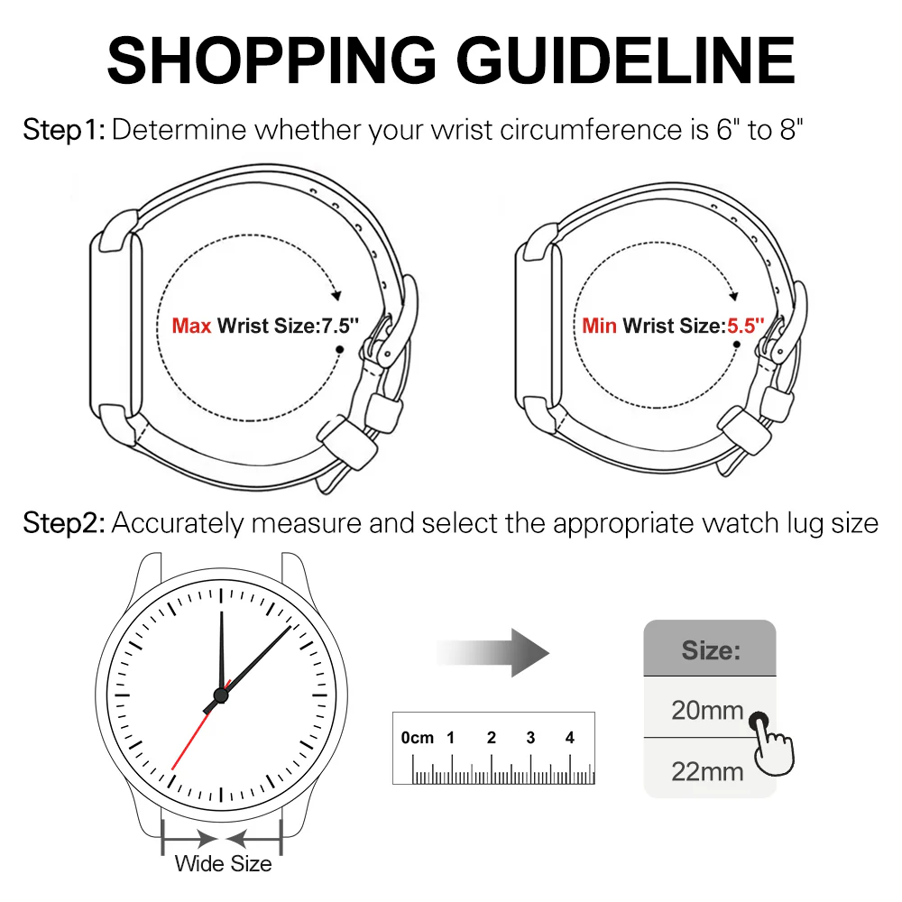 Retro Oil Waxed Leather Watch Strap 20mm 22mm - Image 6